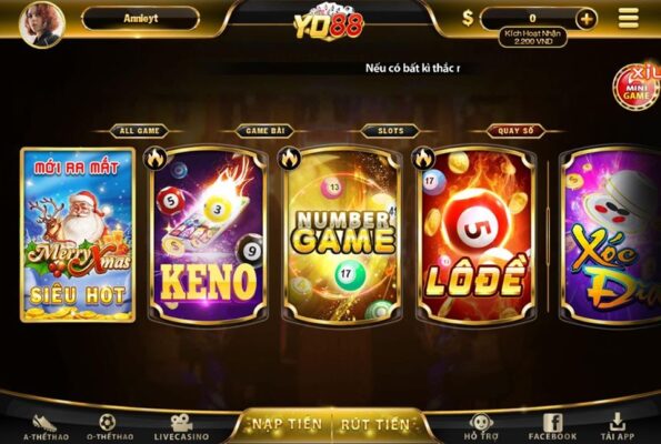 Hệ thống game đa dạng, chất lượng chỉ có tại Yo88